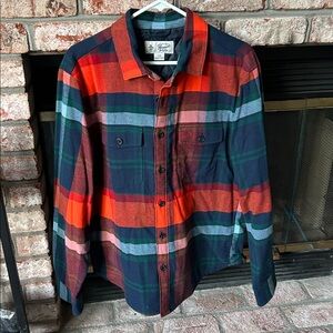 NWOT Original Penguin Plaid Flannel Quilted Lined Shirt Jacket Mens Size L‎